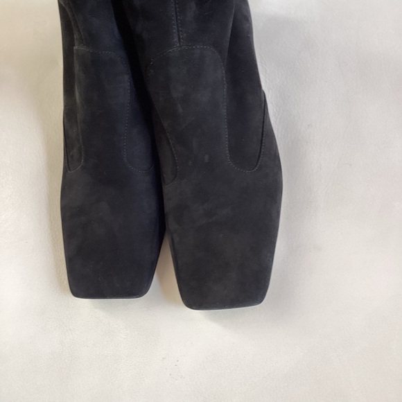 Fendi Black Suede Kitten Heel Over-the-Knee Boots SZ 8.5/38.5 - Picture 12 of 16